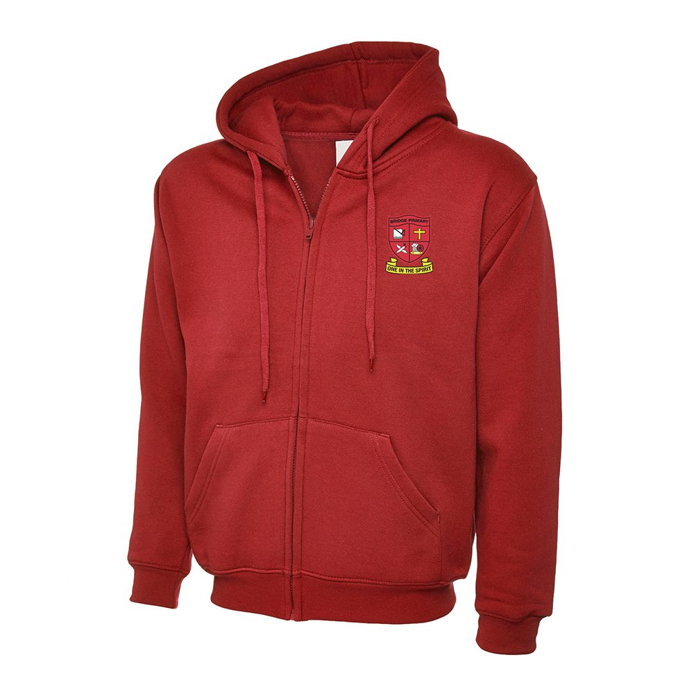 Unisex Classic Full Zip Hooded Sweatshirt