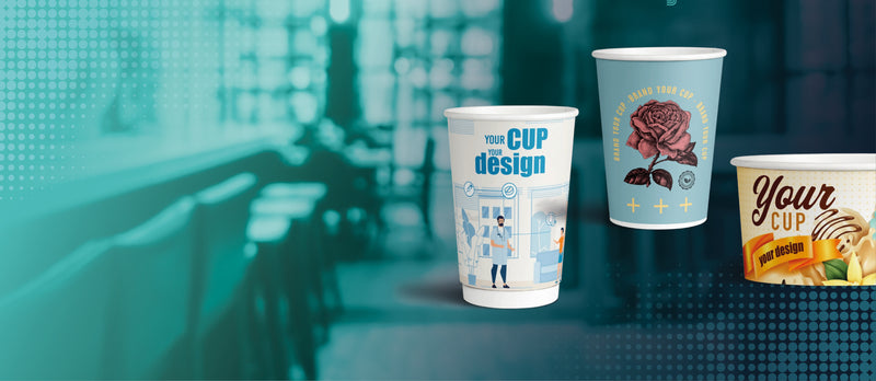 Custom printed paper cups & tubs