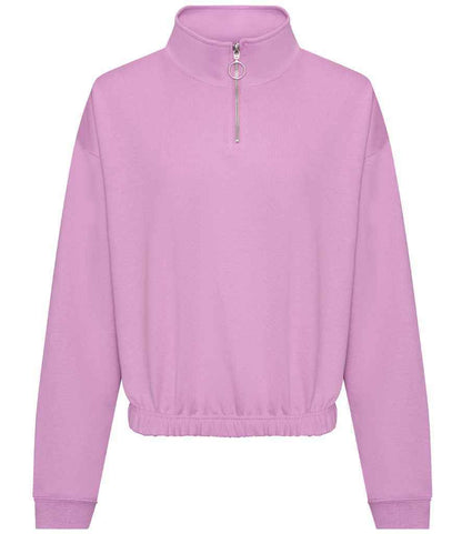 AWDis Ladies Cropped 1/4 Zip Sweatshirt