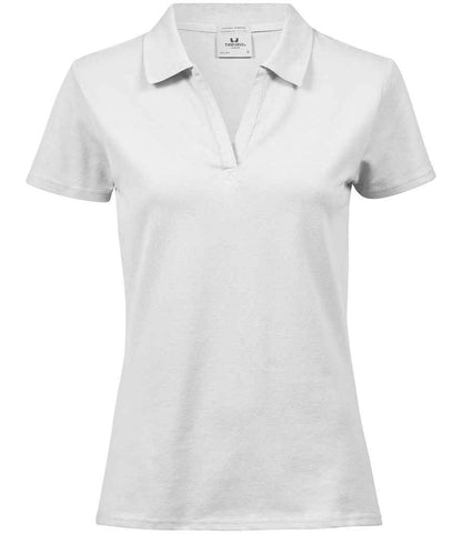 Tee Jays Ladies Luxury Stretch V Neck Polo Shirt