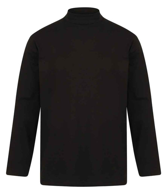 Henbury Long Sleeve Roll Neck Top