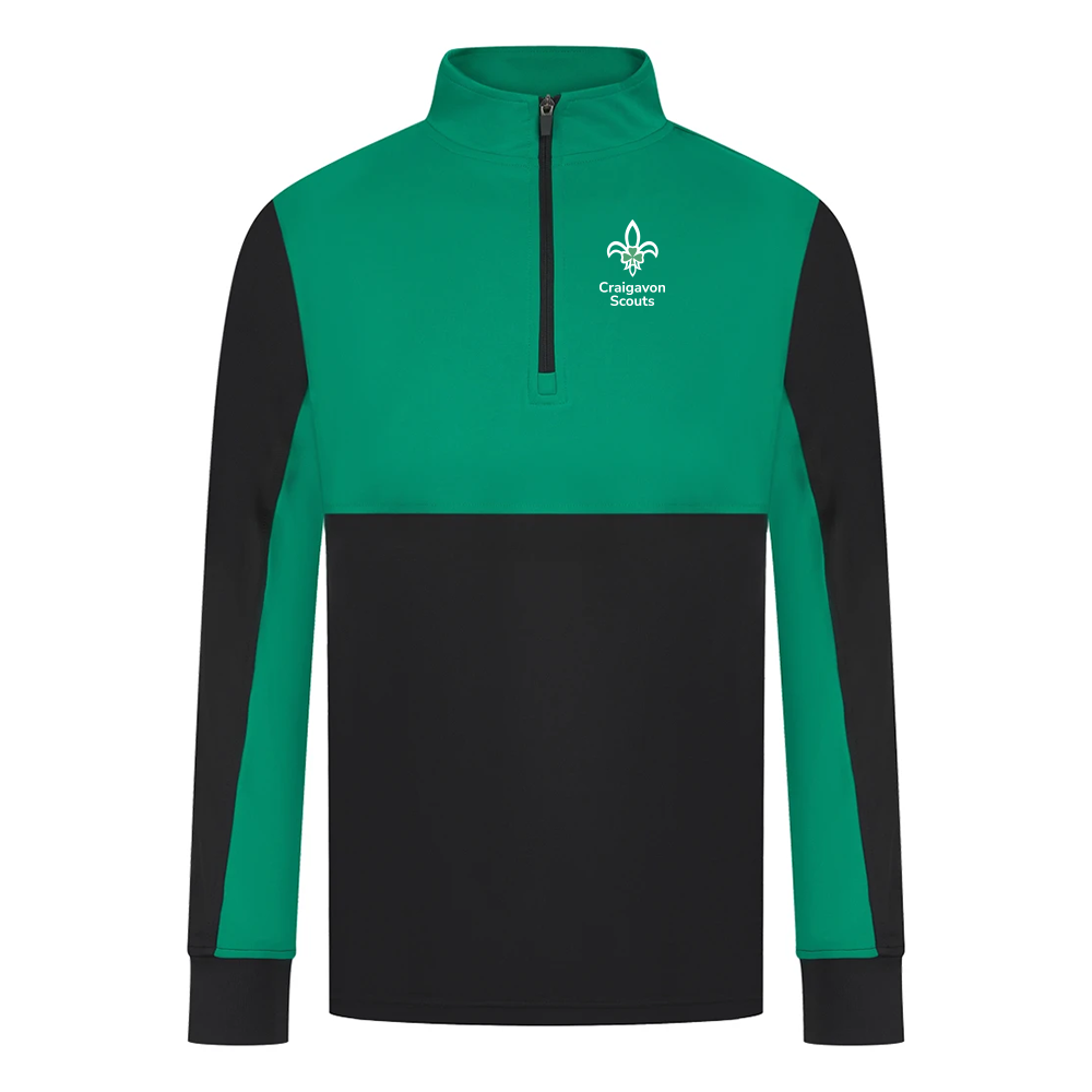 Craigavon Scouts - Adult 1/4 Zip Tracksuit Top