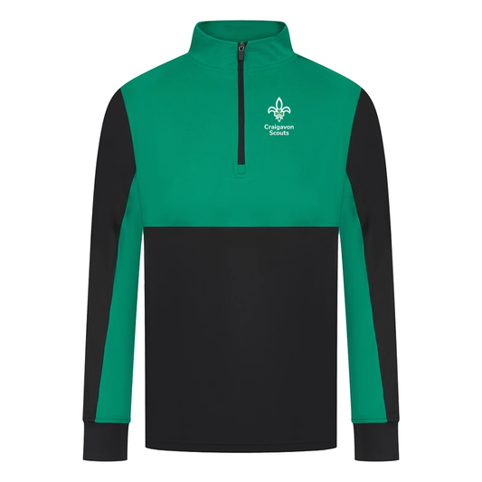 Craigavon Scouts - Adult 1/4 Zip Tracksuit Top