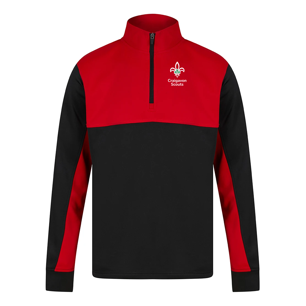 Craigavon Scouts - Adult 1/4 Zip Tracksuit Top