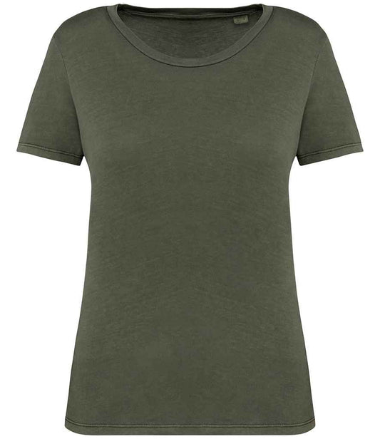 NS316 Washed Organic Khaki Front