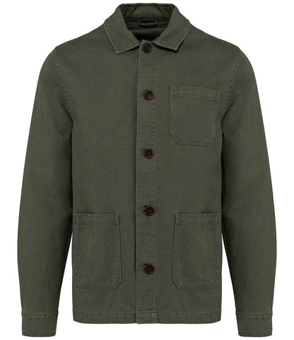 NS610 Washed Organic Khaki Front