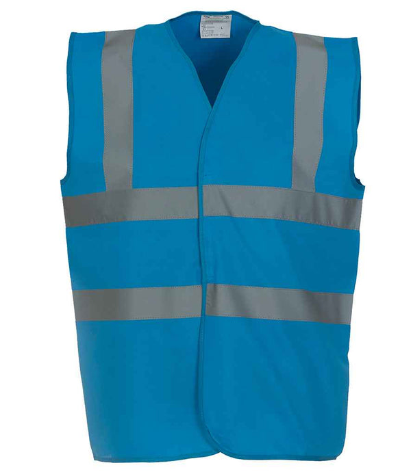 Yoko Hi-Vis Two Band and Braces Waistcoat | Sapphire Blue