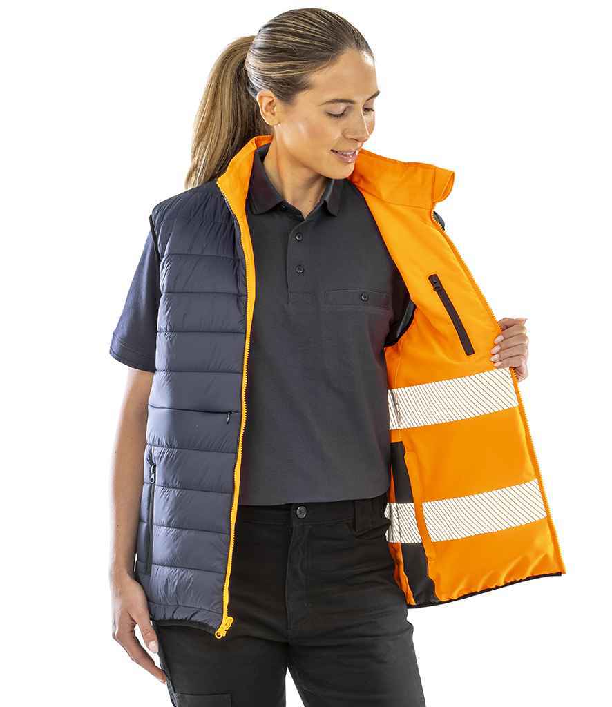 Result Safe-Guard Reversible Soft Padded Gilet