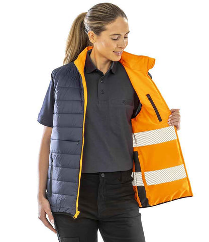 Result Safe-Guard Reversible Soft Padded Gilet