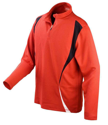 Spiro Unisex Zip Neck Trial Training Top