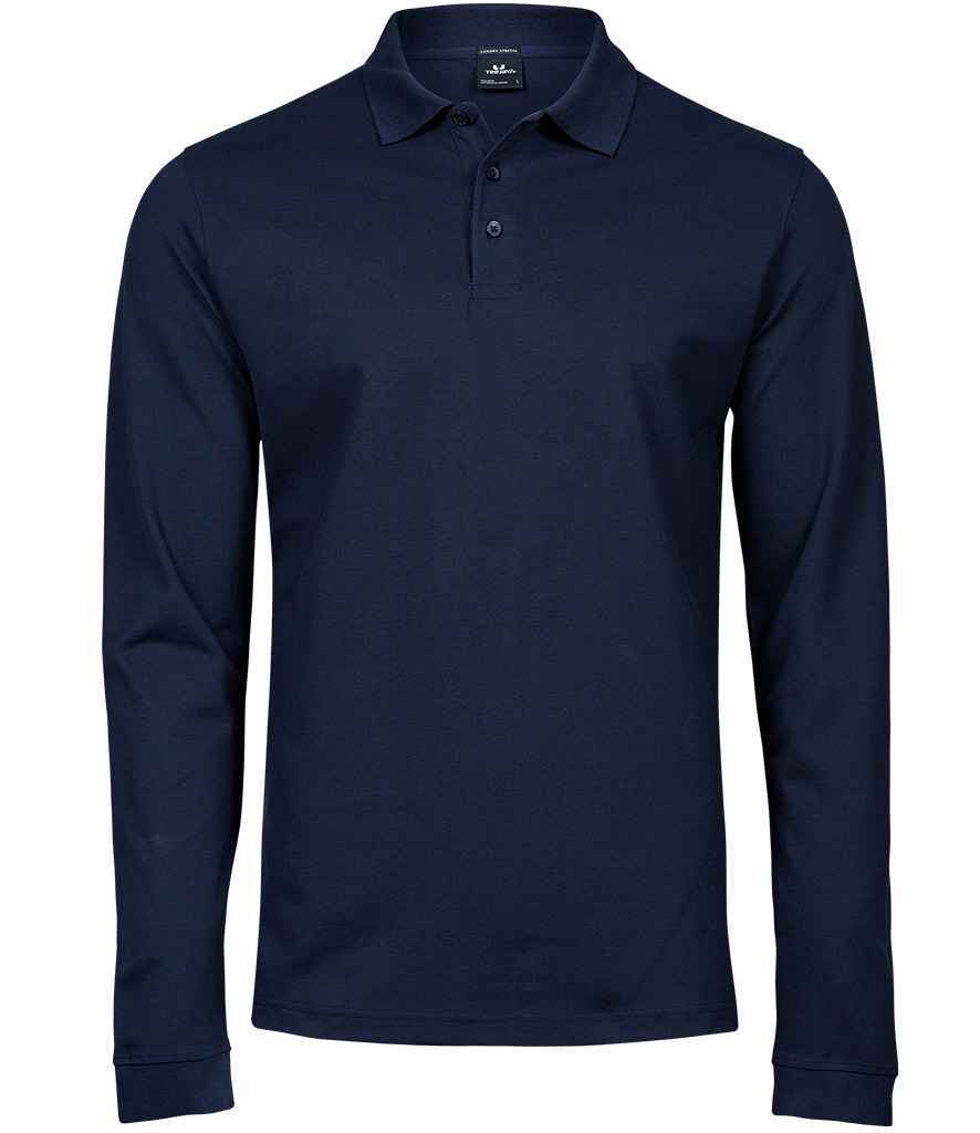Tee Jays Luxury Stretch Long Sleeve Polo Shirt