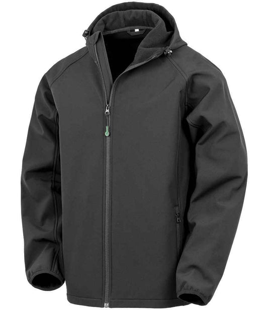 Result Recycled Three Layer Printable Hooded Soft Shell Jacket