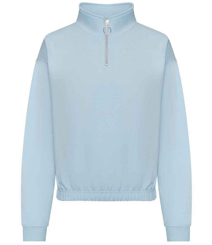 AWDis Ladies Cropped 1/4 Zip Sweatshirt